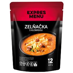 Zelná polévka s klobásou Expres menu 2 porce