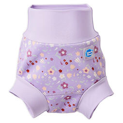 Dětské plenkové plavky Splash About Happy Nappy Lilac Spring Květiny