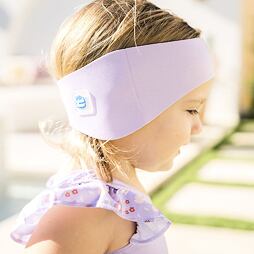 Dětská neoprénová čelenka na plavání Splash About lilac 2 - 6 let