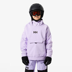 Dětská lyžařská softshellová bunda Helly Hansen Jr Powder Softshell Hoodie - bright lavender