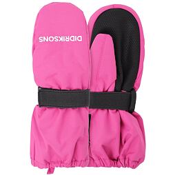 Dětské zimní rukavice Didriksons Biggles Zip sweet pink - celorozepínací palčáky