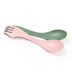 Cestovní příbor Light my fire pro leváky Spork lefty 2-pack sandygreen/dustypink