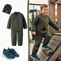 Dětský funkční outfit s městskou elegancí Name it - zelený
