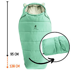 Dětský rostoucí spací pytel Deuter Little star spearmint-bone do 130 cm