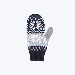 Dětské pletené merino rukavice Kama RB204 palčáky tmavě modrá