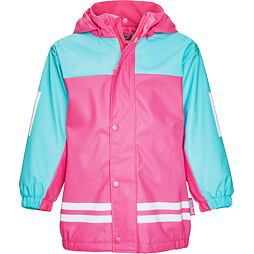 Dětská bunda do deště Playshoes s fleecem turquoise