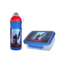 SET ZDRAVÁ LAHEV A ZDRAVÁ SVÁČA svačinový box a lahev 0,7l Cyberpunk