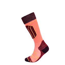 Dětské funkční podkolenky na lyže s merinem Devold Alpine Kid sock beetroot