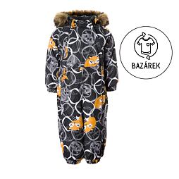 Dětská zimní membránová kombinéza Huppa Keira gray pattern 300g - bazárek