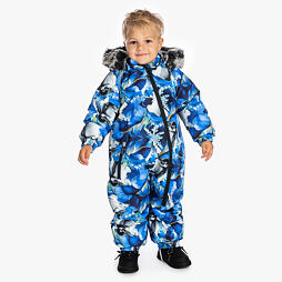 Dětská zimní kombinéza Huppa Ottis blue pattern