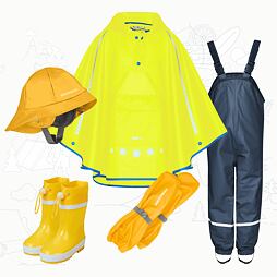 Dětský outfit do deště Playshoes - žlutý
