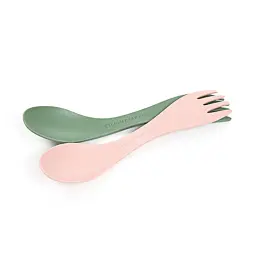 Dětský cestovní příbor Light my fire Swedish Spork little 2-pack sandygreen/dustypink
