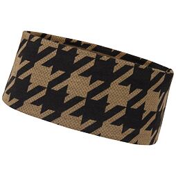 Funkční čelenka s merinem Helly Hansen Lifa merino headband - sepia houndstooth aop