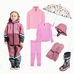Dětský outfit do deště Didriksons Light heather pink