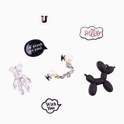 Set amuletů Coqui Amuletz Hello Dog, Bear with you!