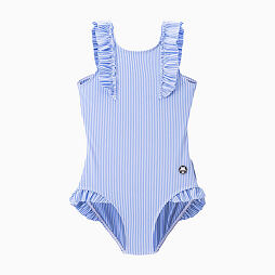 Dívčí jednodílné plavky Coqui Etra Kids blue stripes