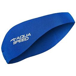 Neoprénová čelenka do vody Aqua Speed Earband blue - 55 cm
