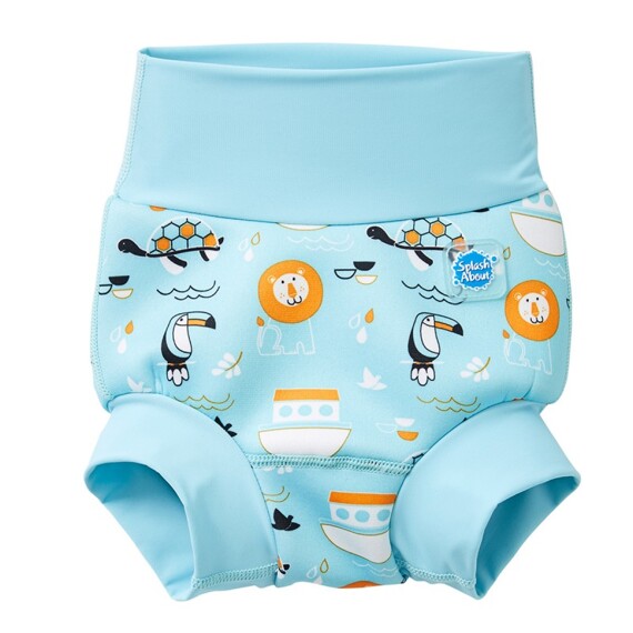 Dětské plenkové plavky Splash About Happy Nappy Zvířátka modrá
