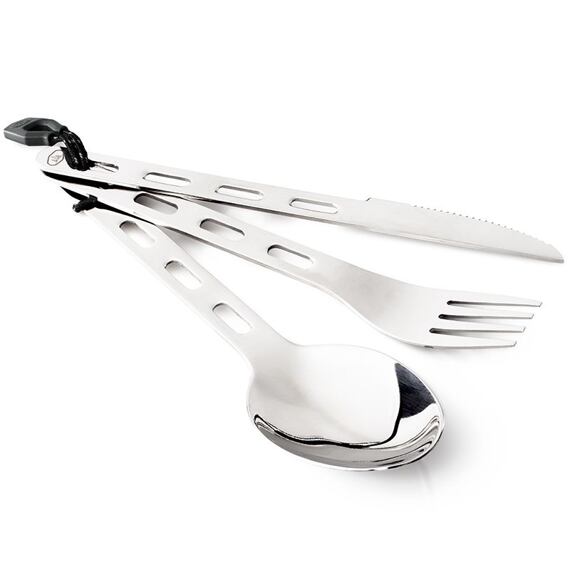 Nerezový příborový set GSI Outdoors Stainless 3 pc. Ring Cutlery