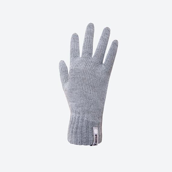 Pletené merino rukavice Kama R101 světle šedé