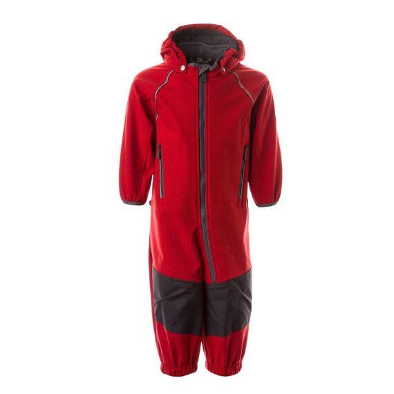 Dětská softshellová kombinéza Huppa Adal red/dark gray