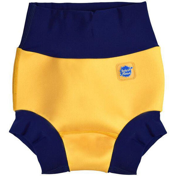 Dětské plenkové plavky Splash About Happy Nappy žluto-modré