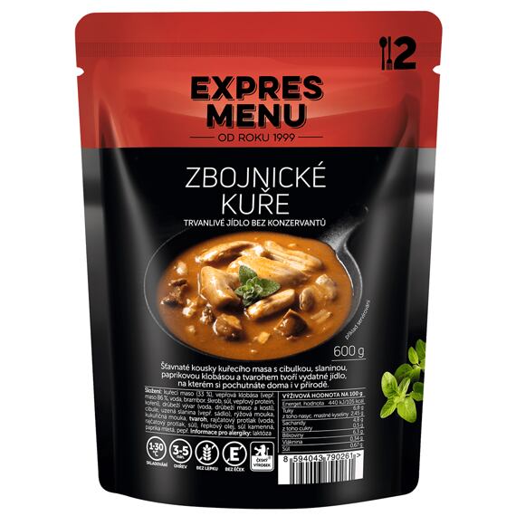 Zbojnické kuře Expres menu 2 porce