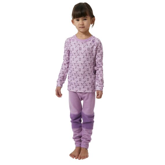 Dětské termoprádlo Helly Hansen Graphic LIFA® Merino set - wisteria pu