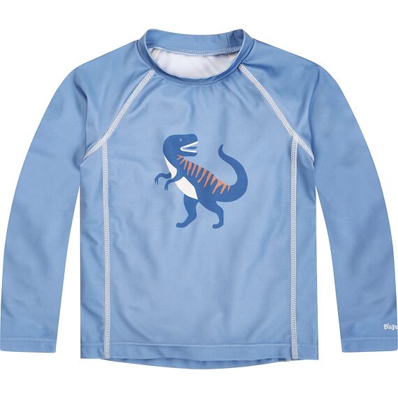 Dětské UV tričko Playshoes Dinosauři blue - dlouhý rukáv