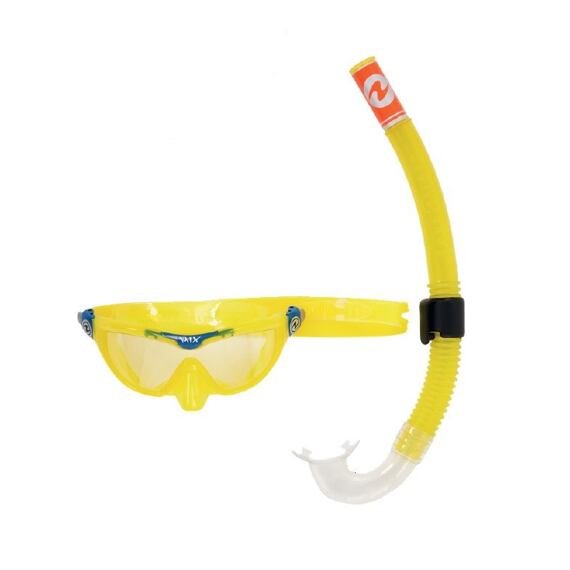 Dětský šnorchlovací a potápěčský set Aqualung COMBO MIX XB + SNORKEL žlutá