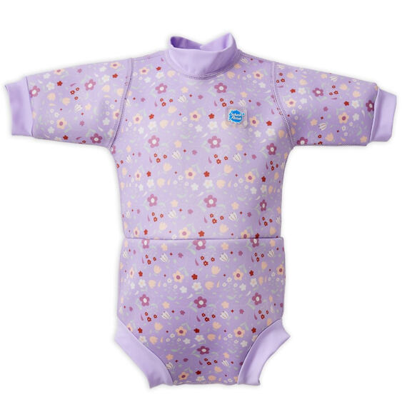 Dětské neoprénové UV body s krátkým rukávem Splash About Lilac Spring