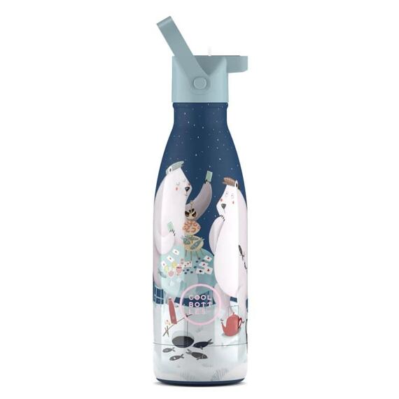 Dětská termoska Cool Bottles Kids 3D Polar Bears třívrstvá 350 ml