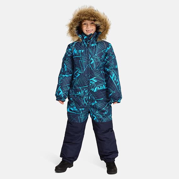 Dětská zimní kombinéza Huppa Wille 2 navy pattern / navy
