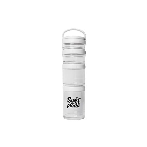 Krabička pro dobrodružnou sváču Svět plodů Sváčonosič 4pack - bílý
