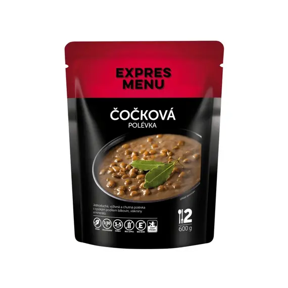 Čočková polévka Expres menu 2 porce