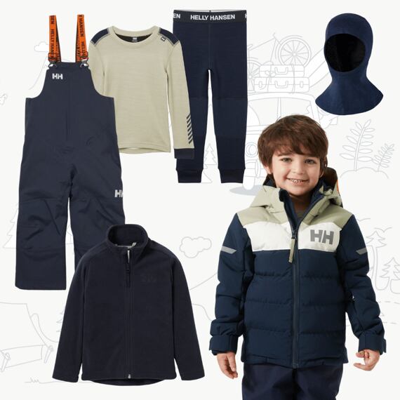 Dětský zimní outfit Helly Hansen - navy
