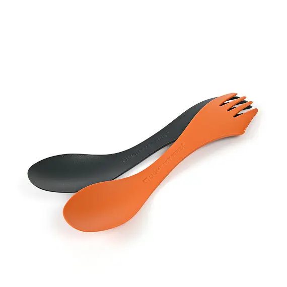 Velký cestovní příbor Light my fire Swedish Spork medium 2-pack rustyorange/slatyblack