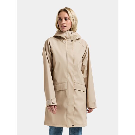 Dámská bunda do deště Didriksons Elly parka clay beige