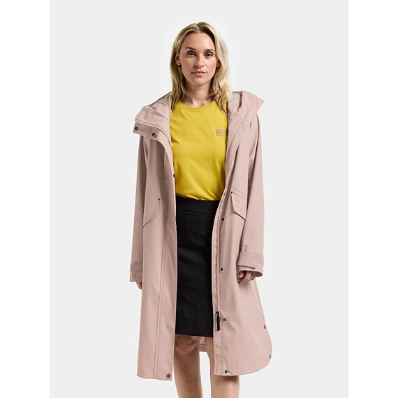 Dámský kabát do deště Didriksons Melinda parka vintage pink