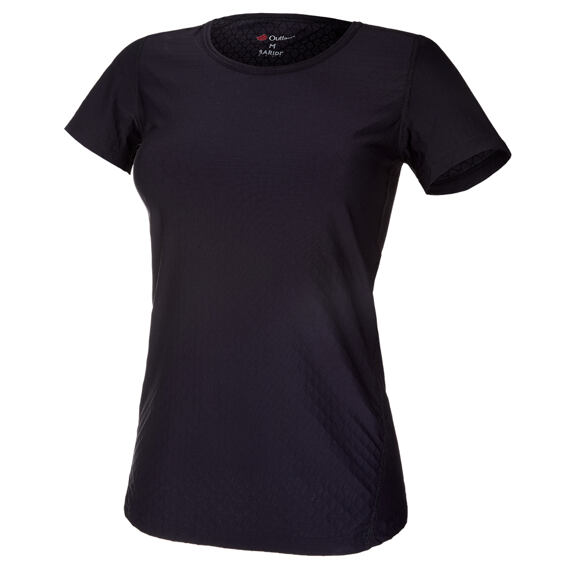 Dámské funkční tričko BARIDI wear PERFORMANCE Outlast® KR tenké - černé