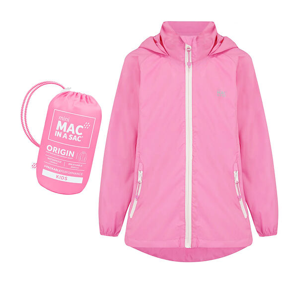 Dětská nepromokavá bunda Mac in a Sac Kid Origin Sweat Pea - SBALITELNÁ