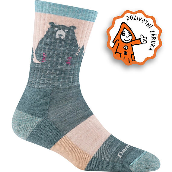 Funkční ponožky s merinem Darn Tough Bear Town Lightweight with Cushion - quartz