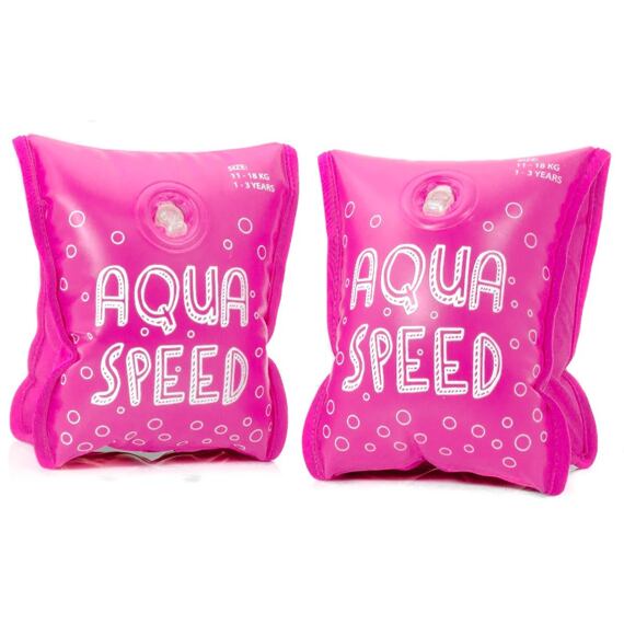 Dětské plavecké rukávky Aqua Speed s látkou uvnitř pink