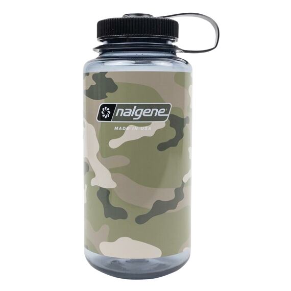 Lahev Nalgene Wide Mouth 1000 ml Gray/black camo