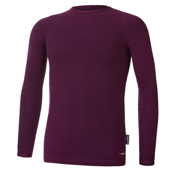 Juniorské tričko BARIDI wear Outlast® DR smyk - švestkové