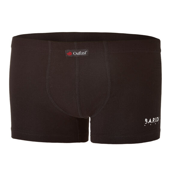 Dětské UV boxerky BARIDI wear tenké Outlast® s plochým švem  - černé