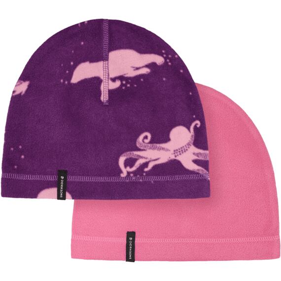 Dětská fleecová čepice Didriksons Monte beanie sweet pink 2 pack