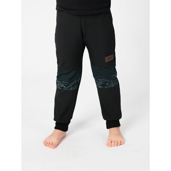 Dětské softshellové kalhoty Drexiss s fleecem diamond beach black