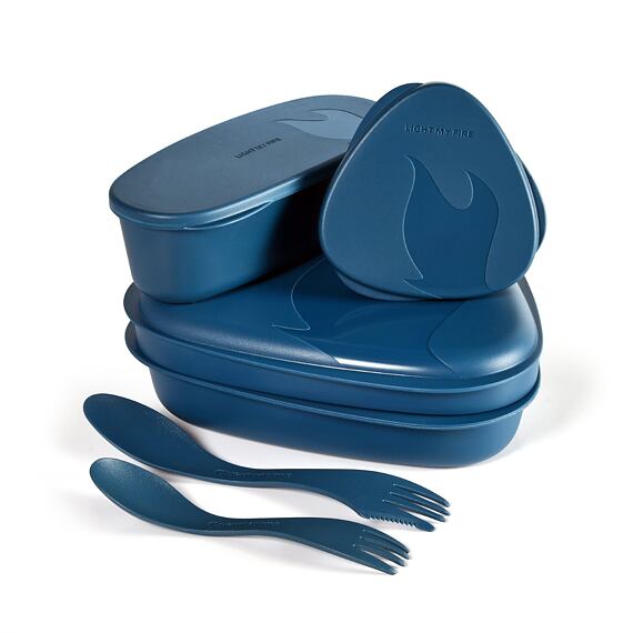 Cestovní svačinová sada Light my fire LunchKit 2.0 hazyblue