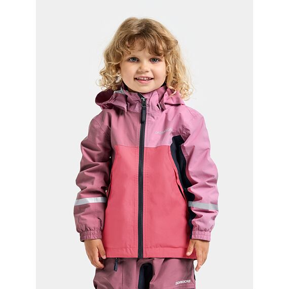 Dětská nepromokavá bunda Didriksons Pilvi heather pink - ROSTOUCÍ